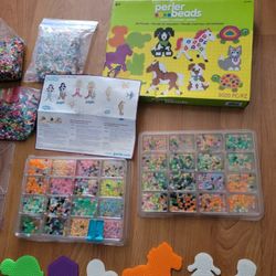 Large Set Of Perler Beads With Patterns And Everything You Need 