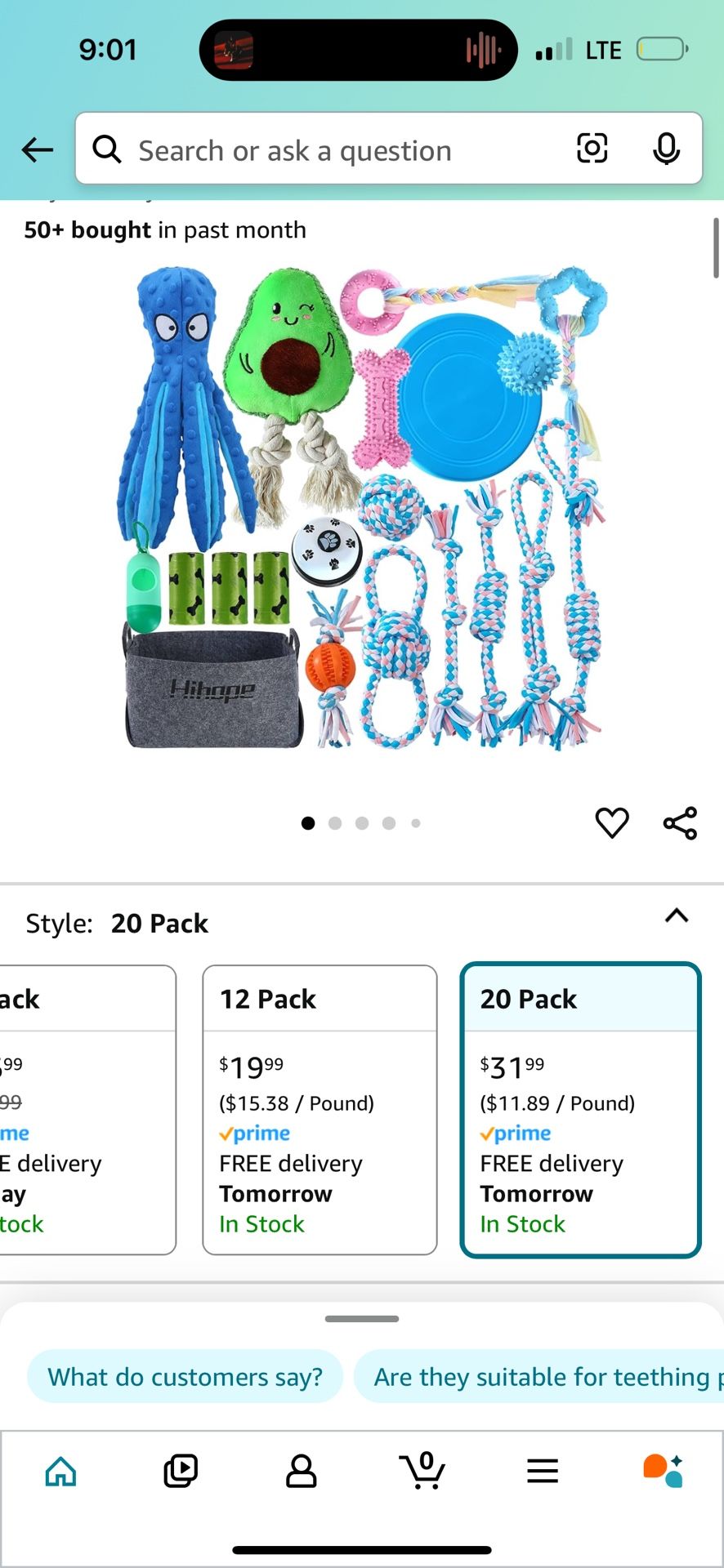 Dog 20 Pack Toys