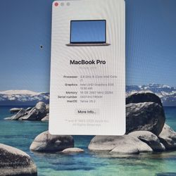 2019 Macbook Pro 16 i7 16GB 500GB