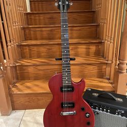 Epiphone Les Paul P90 (Mint) w/ Fender Amp