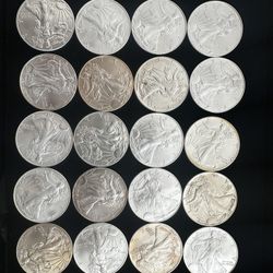 American Silver Eagles Coin Bullion Rounds