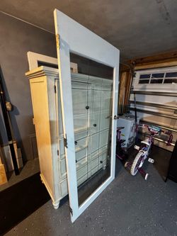 3 large glass/wood doors