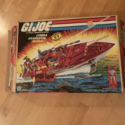 G I JOE COBRA HYDROFOIL (MORAY) From 1985 with BOX, INSTRUCTIONS and ACCESSORIES 