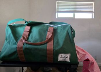 Green Herschel Novel Duffle Bag