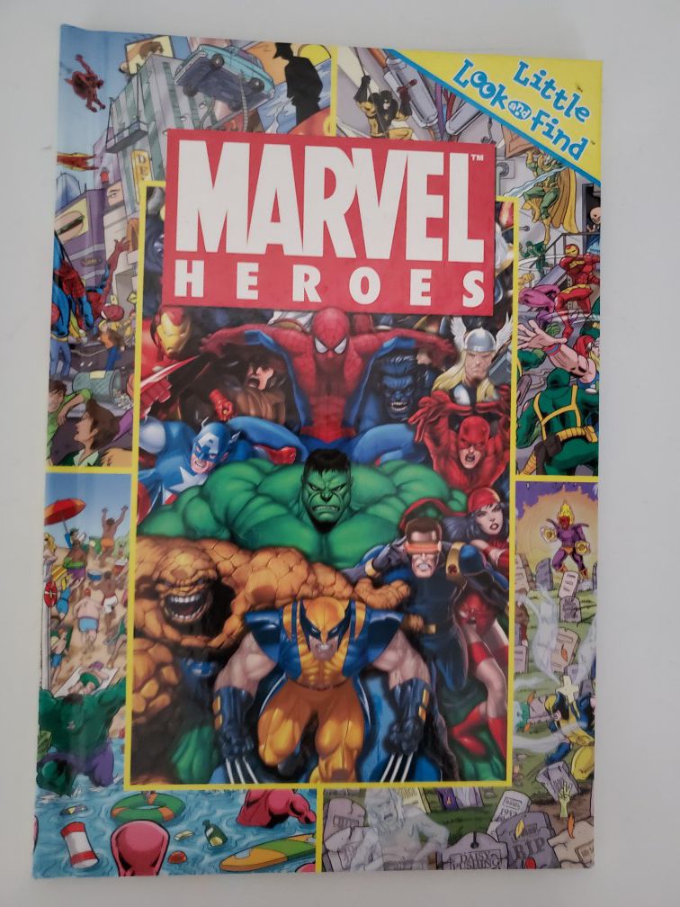 Kids Book- Marvel Search and Find Hardcover