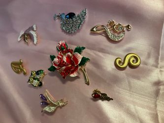 Mixture of pins/brooches