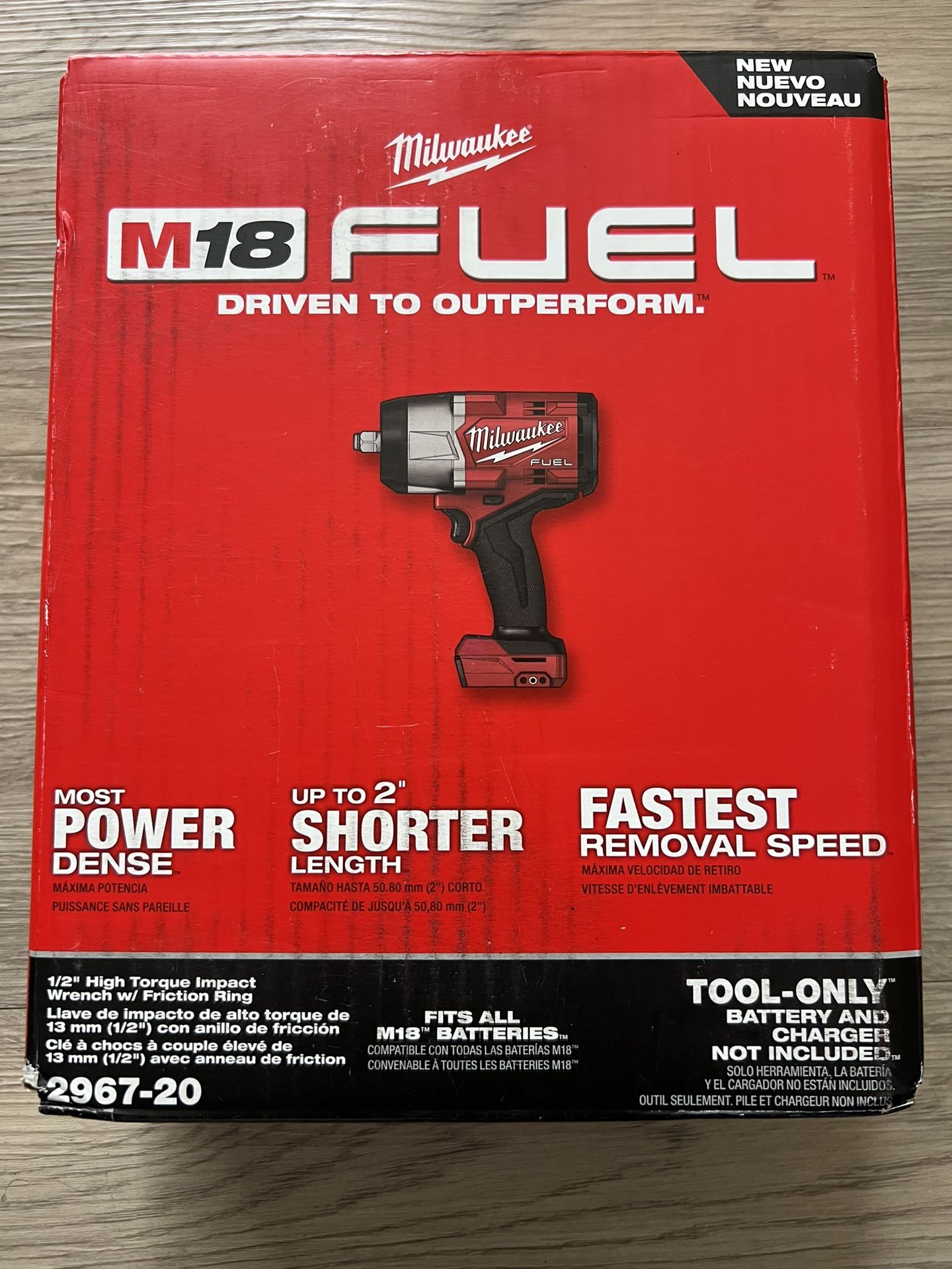 Milwaukee M18 FUEL 18V Lithium-Ion Brushless Cordless 1/2 in. Impact Wrench with Friction Ring (Tool-Only