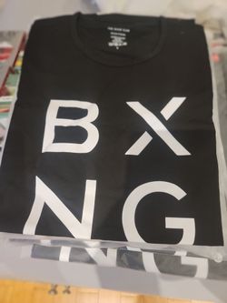 The Boxing Club BXNG Size Large Sports & Fitness Black Shirt Men's