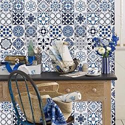 Thicken Blue Wallpaper Peel And Stick 