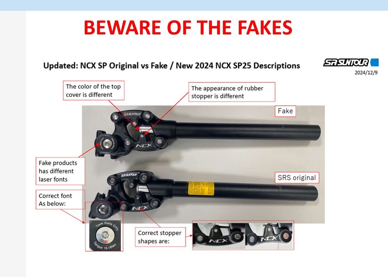 Suntour  NCX Suspension Seat Post