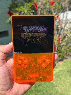 Analogue pocket transparent orange MODDED