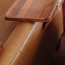 Acacia Wood Armrest Tray (Clip On, Like New)