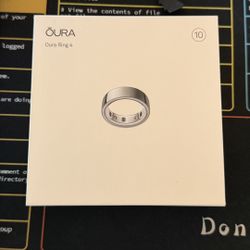 Oura Ring 4 - Silver - Size 10 (new Sealed Box)