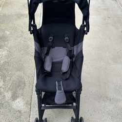gb Pockit+ All-Terrain, Ultra Compact Lightweight Travel Stroller with Canopy and Reclining Seat in Velvet Black