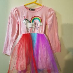 Dress Girls Size 2-3, UNICORN,  LIKE NEW 