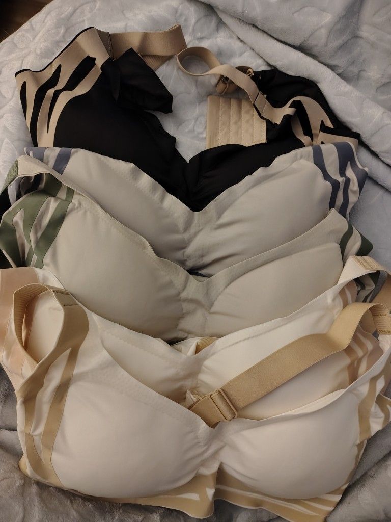 Five Brand New Bralettes With Back Closure