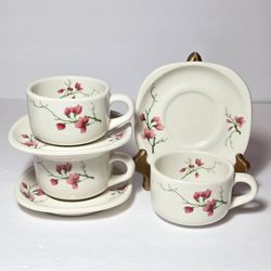 3 Trend Syracuse Teacups Pink Flowers