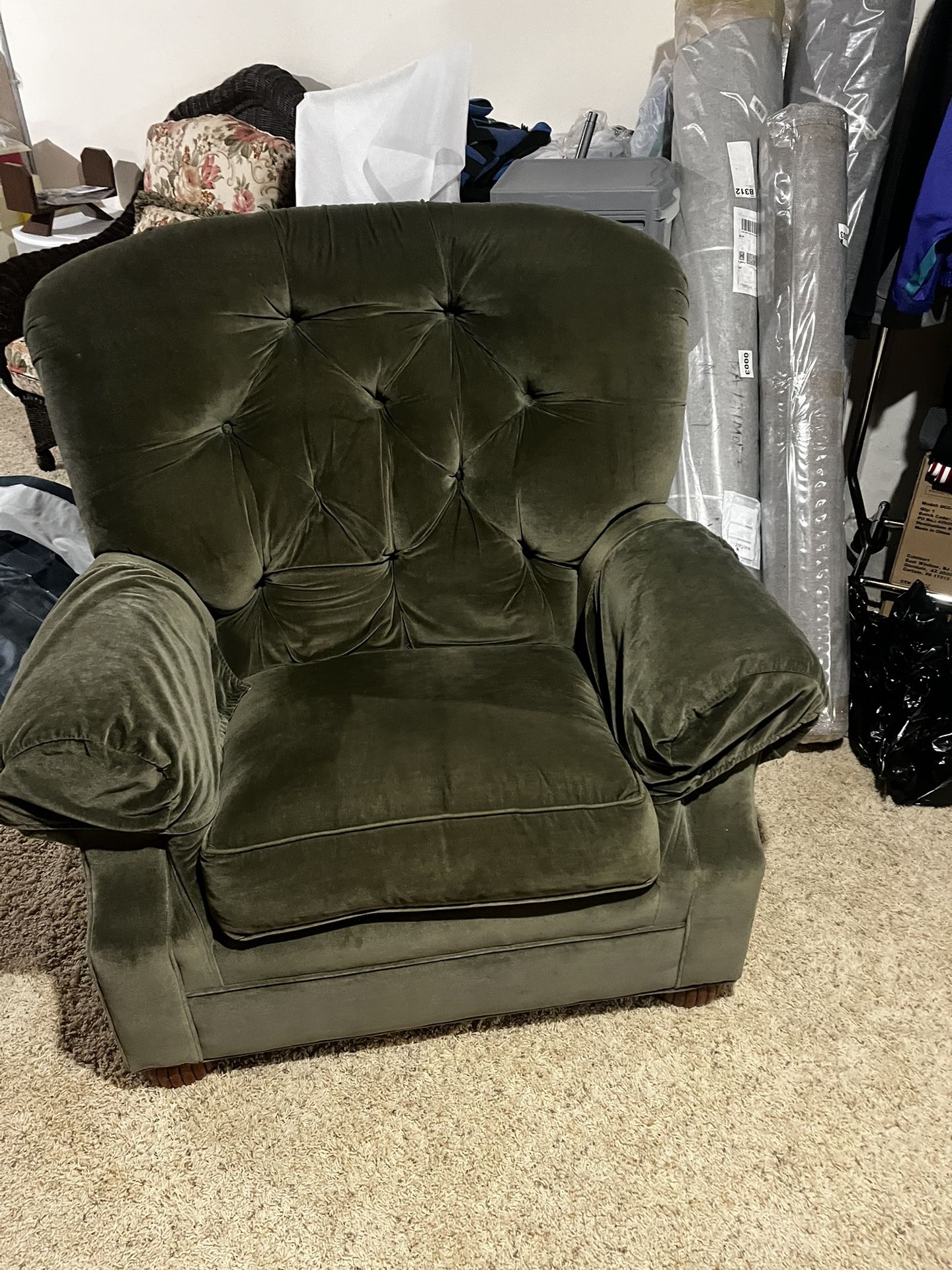 Brown Bomber Suede Leather Recliner