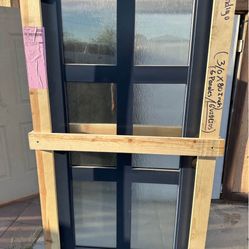 36” X 80” Glass Door Right Swing 