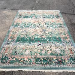 🎁PERSIAN RUG 100% WOOL  63”x  90”🎁