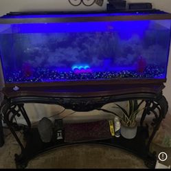 80 Gallon Aquarium Tank Filter/ LED Light ! With Table Stand !