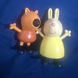 2025 Burger King Kids' Meal Peppa Pig - Rebecca Rabbit & Freddy Fox Toys