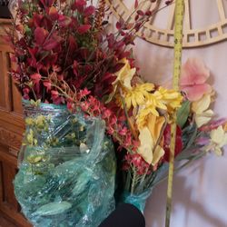 giant fake flower arrangement