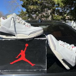 Jordan 3 White Cement size 12