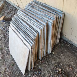 Used Ceramic Tiles 15 3/4 X 15 3/4 Inches - 1/4 Inch Thick - 32 Tiles
