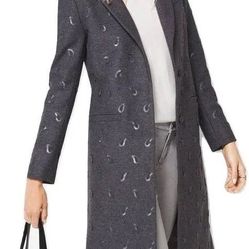 Size. 4 Brand New - Michael Kors Grey “Derby” Coat 