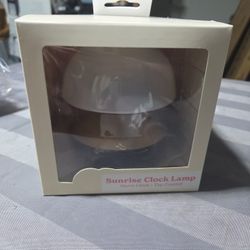 NEW IN BOX SUNRISE CLOCK LAMP