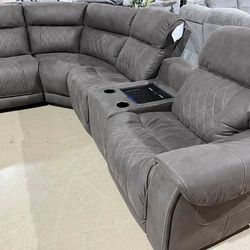 Reclining Sofa Sectional Smart Bluetooth Speakers 