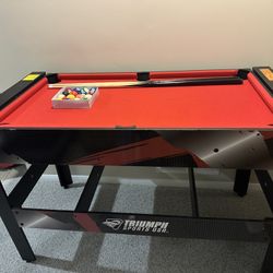 TRIUMPH SPORTS USA 4-in-1 Rotating Swivel Multigame Table