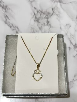 14k Gold Heart Necklace