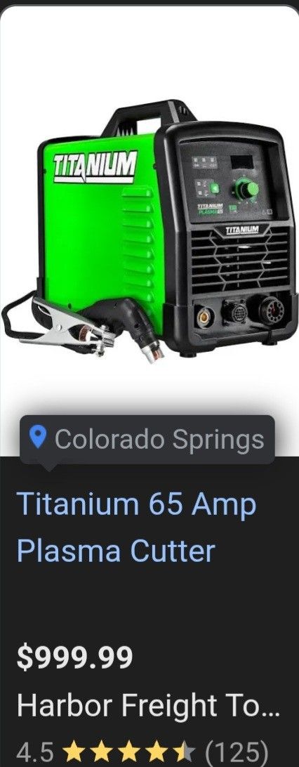 65 Amp Plasma Cutter (Vulcan)