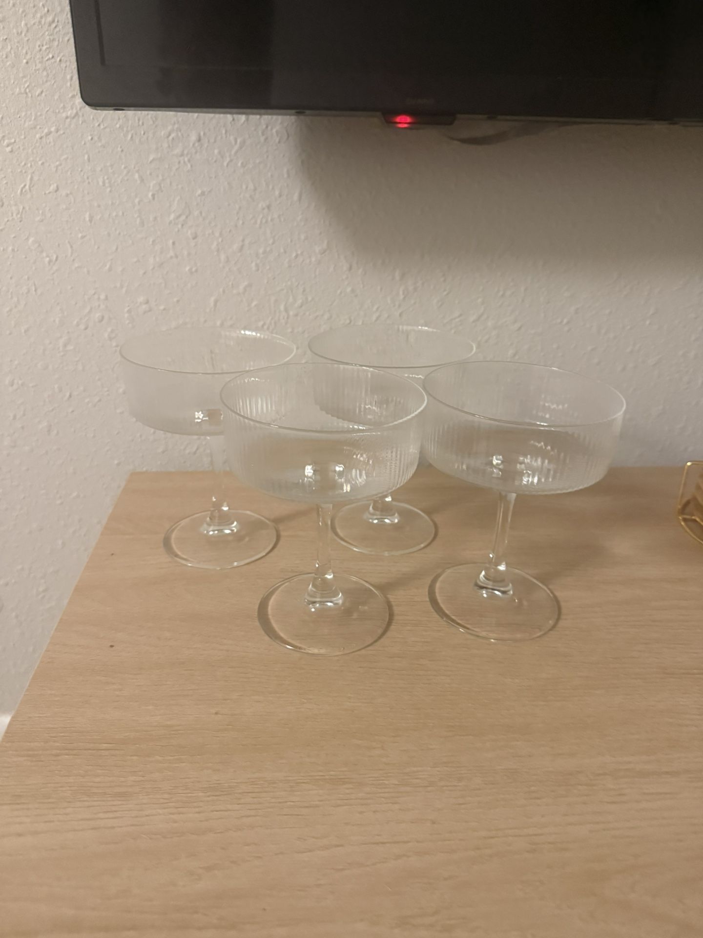 Fluted Glasses Set Of 4