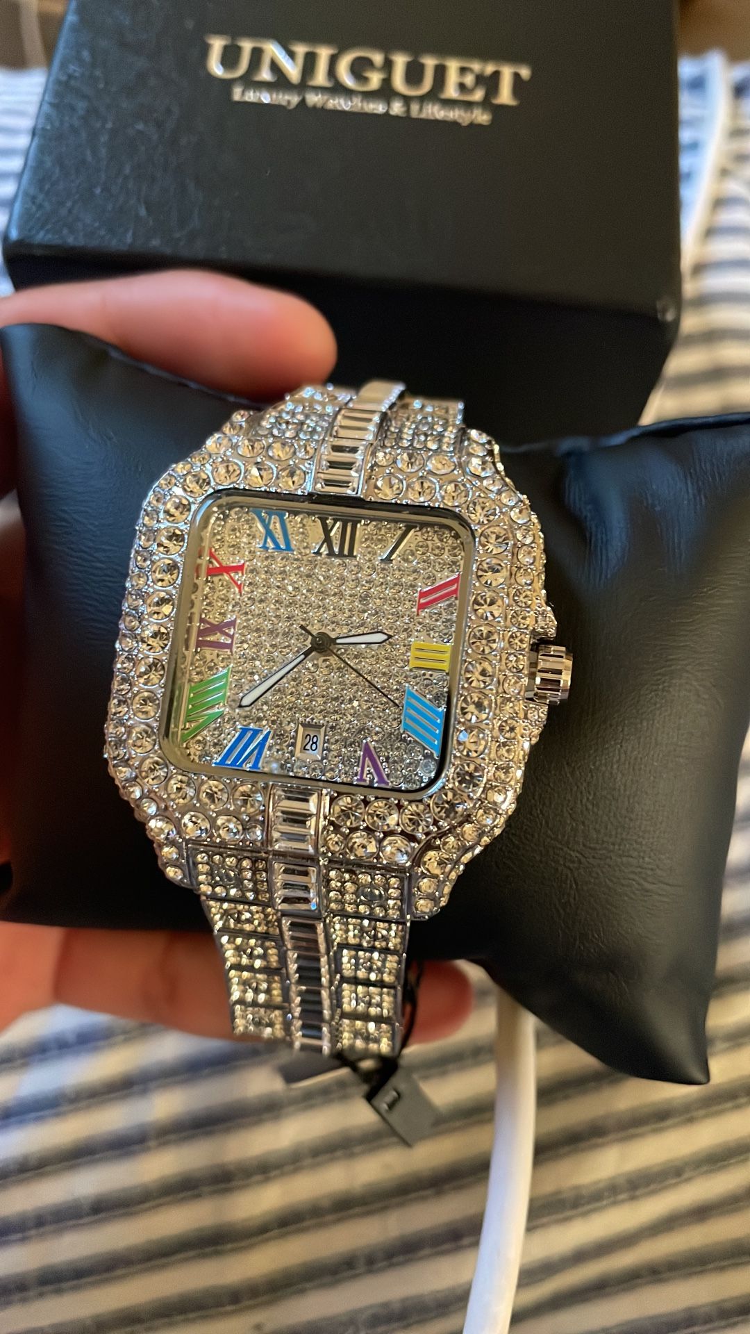 Top Ice Out Moissanite2025 New Luxury Diamond Watch Men