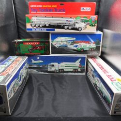 🔥 Vintage Toy Truck Lot – Hess, Texaco, Mobil – All w/ Boxes! 🚛💥