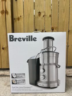 NEW, PLASTIC ON Breville Juice Fountain Dual Disc Juice Processor BJE820XL