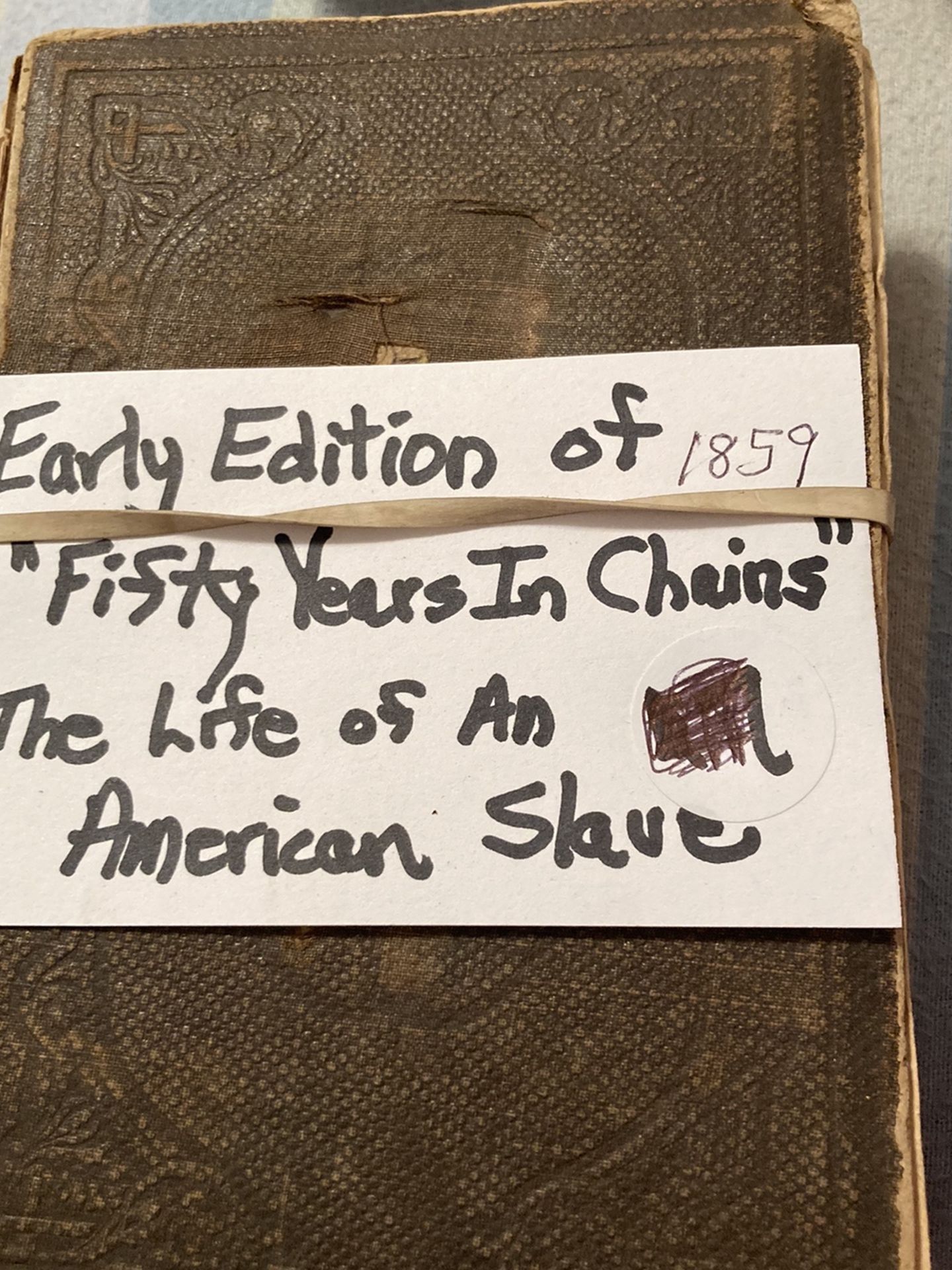1859 Early Ed. 50 Years In Chains Life And True Story
