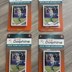 Lot of 4 2018 Panini Miami Dolphins Team Collection Set Sealed NFL Cards