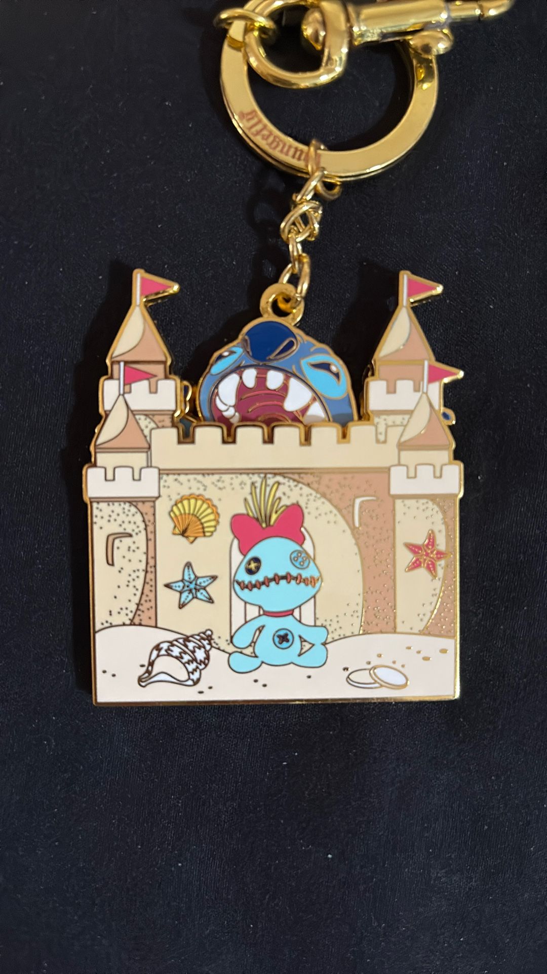 DISNEY Loungefly Stitch Sandcastle Keychain (Price Is Firm) Wallet In Profile 🤩