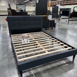 New Queen bed frame with mattress