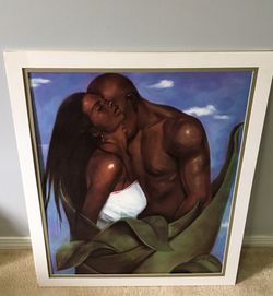 Black Art Print Matted