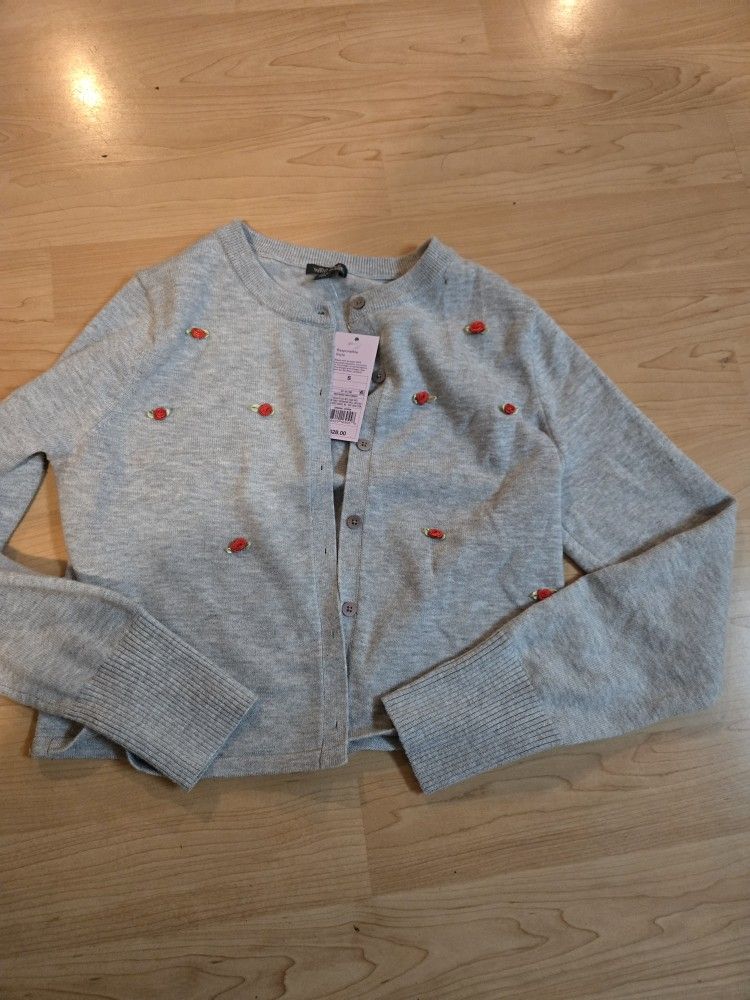 New With TAGS cardigan Size Small.