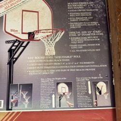 Vintage Wilson in ground basketball hoop - NEW