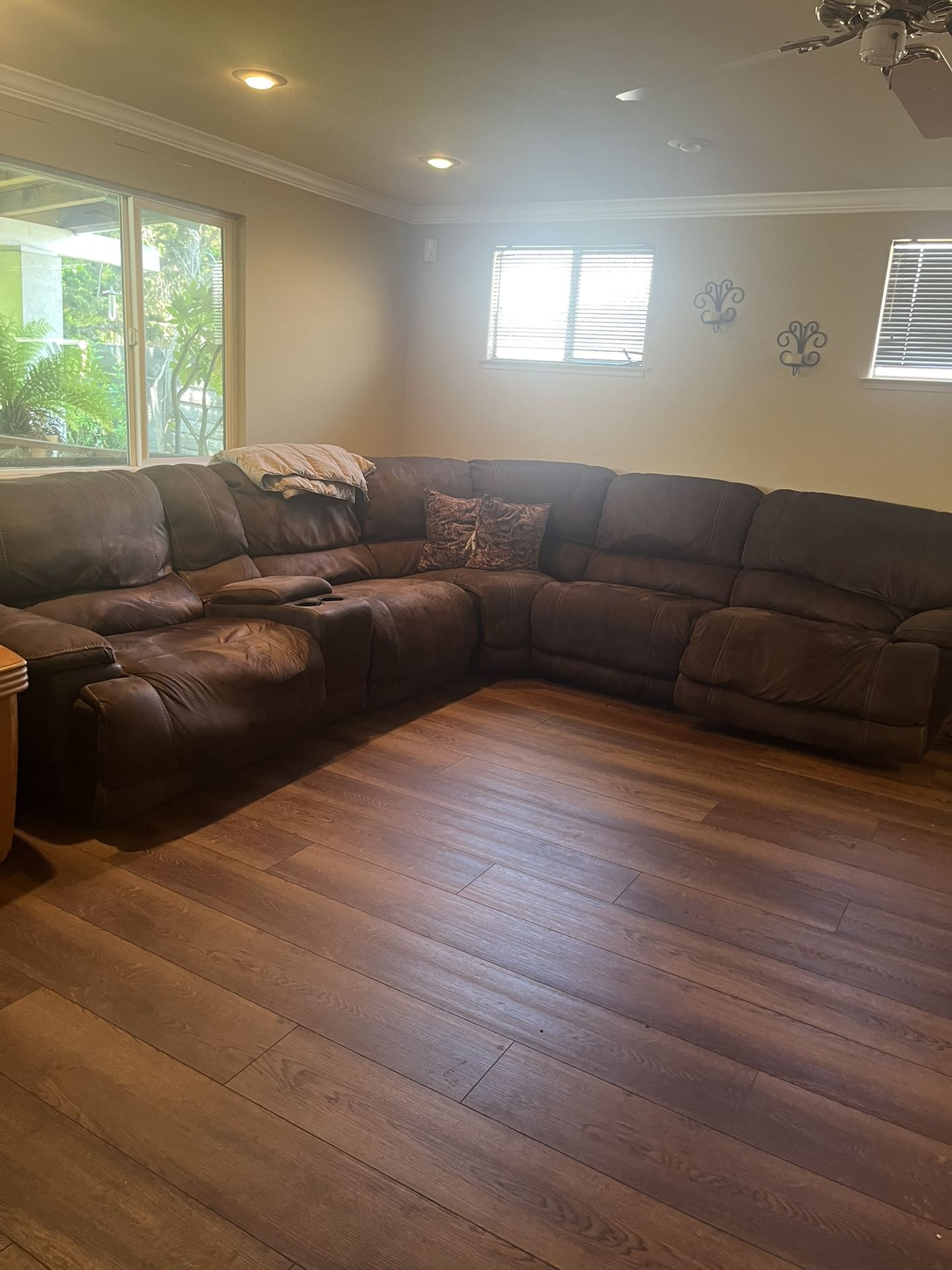 Brown Couch Sectional