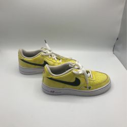 Nike Air Force 1 Low Peace Love Basketball Size 6.5 Y Yellow Black DC7299-700