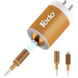 Charger Fast Charging for iPhone, 1°edo 20W Magnetic Fast Charger Block with 3FT Cable Innovative Magnetic to Lightning Cable for iPhone 14/13/12/11/X