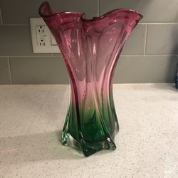 Multi Colored glass Vase 